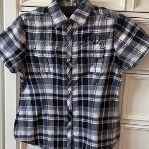 Harley Davison snap down shirt